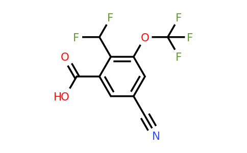 1807196-31-1 | 5-Cyano-2-difluoromethyl-3-(trifluoromethoxy)benzoic acid