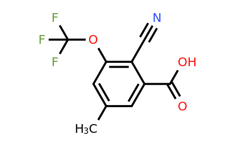 1807197-09-6 | 2-Cyano-5-methyl-3-(trifluoromethoxy)benzoic acid