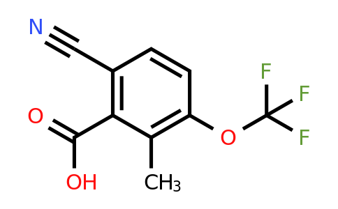 1807197-17-6 | 6-Cyano-2-methyl-3-(trifluoromethoxy)benzoic acid