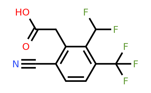 1807197-23-4 | 6-Cyano-2-difluoromethyl-3-(trifluoromethyl)phenylacetic acid