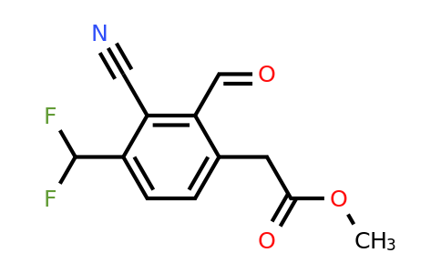 1807197-61-0 | Methyl 3-cyano-4-difluoromethyl-2-formylphenylacetate