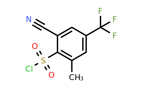 1807197-72-3 | 2-Cyano-6-methyl-4-(trifluoromethyl)benzenesulfonyl chloride