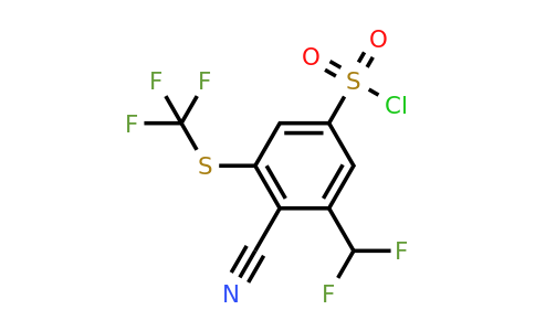1807197-75-6 | 4-Cyano-3-difluoromethyl-5-(trifluoromethylthio)benzenesulfonyl chloride