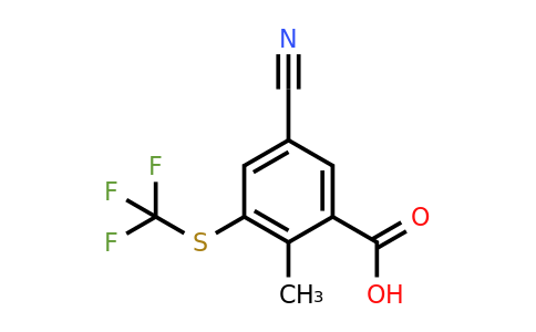 1807197-90-5 | 5-Cyano-2-methyl-3-(trifluoromethylthio)benzoic acid