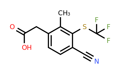 1807198-32-8 | 4-Cyano-2-methyl-3-(trifluoromethylthio)phenylacetic acid