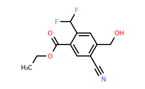 1807199-28-5 | Ethyl 5-cyano-2-difluoromethyl-4-(hydroxymethyl)benzoate