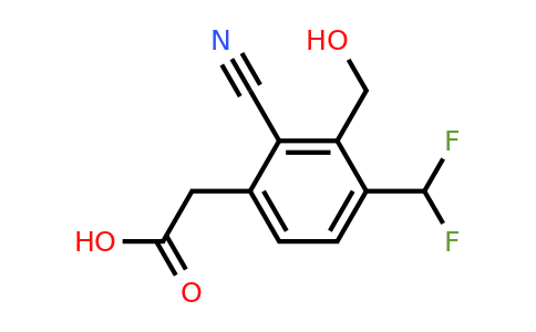 1807199-43-4 | 2-Cyano-4-difluoromethyl-3-(hydroxymethyl)phenylacetic acid