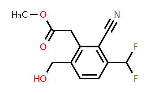 1807199-58-1 | Methyl 2-cyano-3-difluoromethyl-6-(hydroxymethyl)phenylacetate