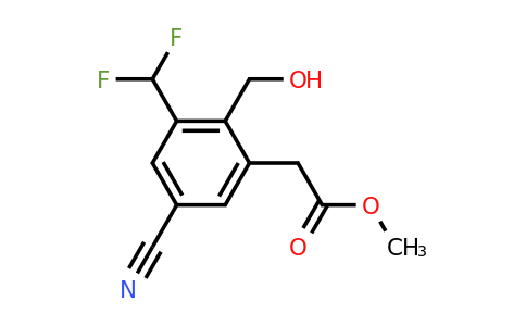 1807199-75-2 | Methyl 5-cyano-3-difluoromethyl-2-(hydroxymethyl)phenylacetate