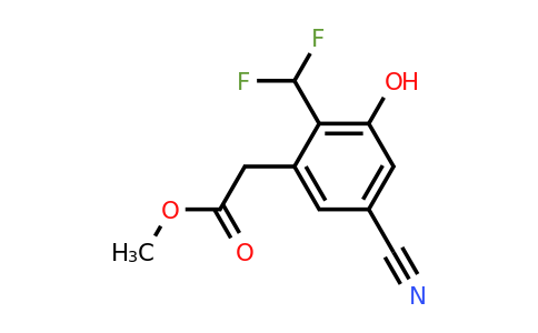 1807200-06-1 | Methyl 5-cyano-2-difluoromethyl-3-hydroxyphenylacetate