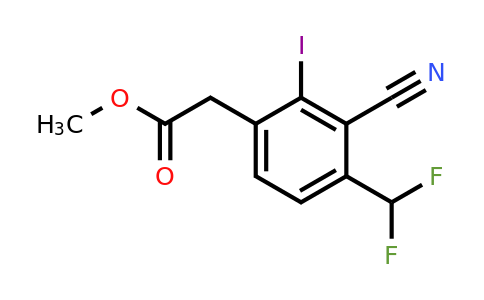 1807200-68-5 | Methyl 3-cyano-4-difluoromethyl-2-iodophenylacetate