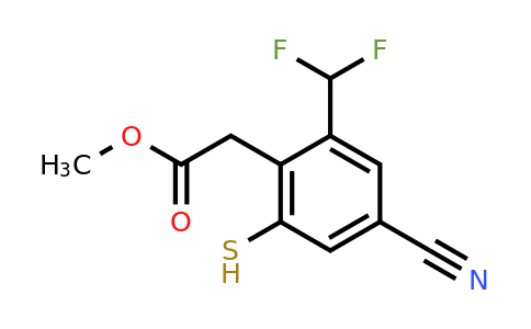 1807201-12-2 | Methyl 4-cyano-2-difluoromethyl-6-mercaptophenylacetate