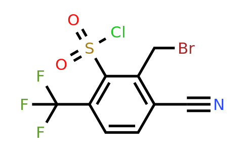 1807201-71-3 | 2-Bromomethyl-3-cyano-6-(trifluoromethyl)benzenesulfonylchloride