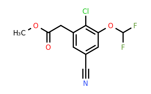 1807201-73-5 | Methyl 2-chloro-5-cyano-3-(difluoromethoxy)phenylacetate