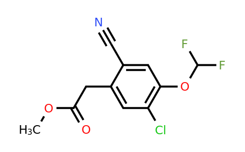 1807201-90-6 | Methyl 5-chloro-2-cyano-4-(difluoromethoxy)phenylacetate