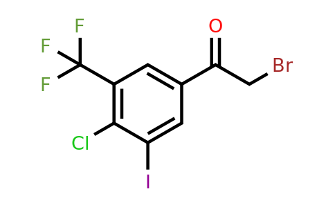 1807202-14-7 | 4'-Chloro-3'-iodo-5'-(trifluoromethyl)phenacyl bromide