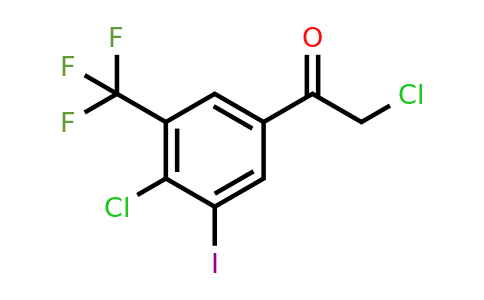 1807202-23-8 | 4'-Chloro-3'-iodo-5'-(trifluoromethyl)phenacyl chloride