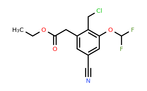 1807203-02-6 | Ethyl 2-chloromethyl-5-cyano-3-(difluoromethoxy)phenylacetate