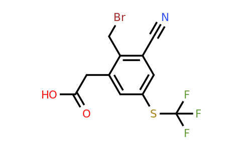 1807203-09-3 | 2-Bromomethyl-3-cyano-5-(trifluoromethylthio)phenylacetic acid