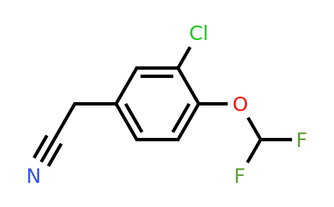 1807203-76-4 | 3-Chloro-4-(difluoromethoxy)phenylacetonitrile