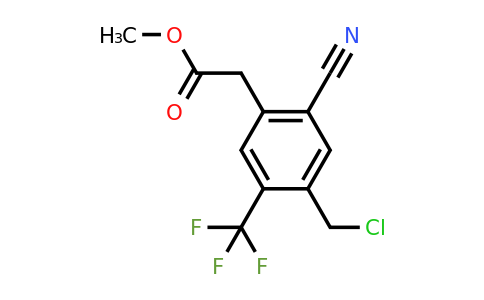 Methyl 4-chloromethyl-2-cyano-5-(trifluoromethyl)phenylacetate