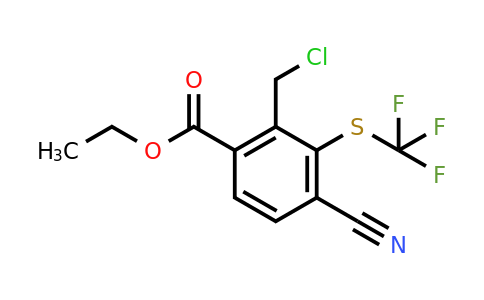 Ethyl 2-chloromethyl-4-cyano-3-(trifluoromethylthio)benzoate
