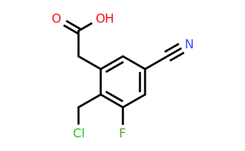 2-Chloromethyl-5-cyano-3-fluorophenylacetic acid