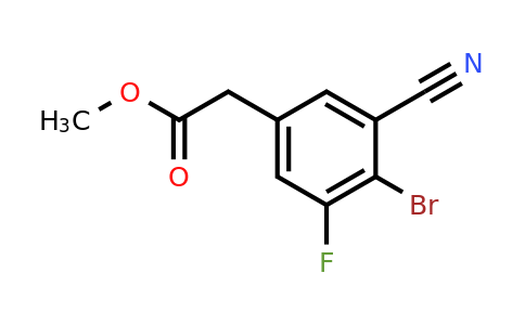 1807206-02-5 | Methyl 4-bromo-3-cyano-5-fluorophenylacetate
