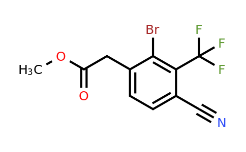 1807206-19-4 | Methyl 2-bromo-4-cyano-3-(trifluoromethyl)phenylacetate
