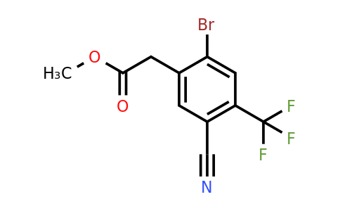 1807206-23-0 | Methyl 2-bromo-5-cyano-4-(trifluoromethyl)phenylacetate