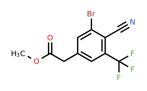 1807206-29-6 | Methyl 3-bromo-4-cyano-5-(trifluoromethyl)phenylacetate
