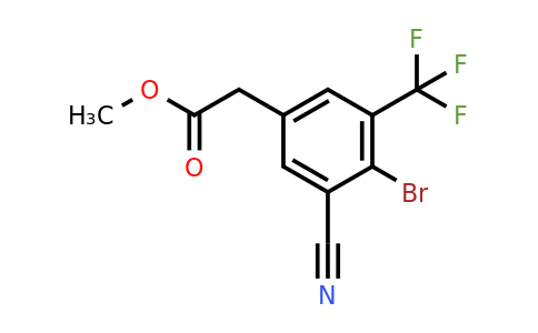1807206-37-6 | Methyl 4-bromo-3-cyano-5-(trifluoromethyl)phenylacetate