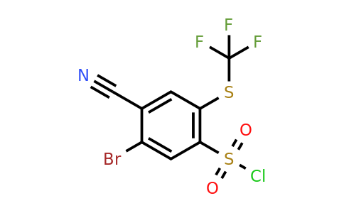 1807206-97-8 | 5-Bromo-4-cyano-2-(trifluoromethylthio)benzenesulfonyl chloride