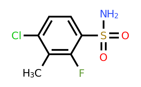 1807207-73-3 | 4-Chloro-2-fluoro-3-methylbenzenesulfonamide