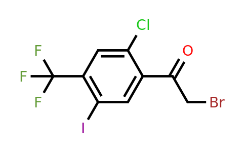 1807207-82-4 | 2'-Chloro-5'-iodo-4'-(trifluoromethyl)phenacyl bromide