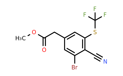 1807208-08-7 | Methyl 3-bromo-4-cyano-5-(trifluoromethylthio)phenylacetate