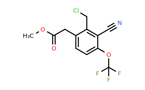 1807208-50-9 | Methyl 2-chloromethyl-3-cyano-4-(trifluoromethoxy)phenylacetate