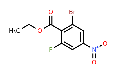 1807208-83-8 | Ethyl 2-bromo-6-fluoro-4-nitrobenzoate