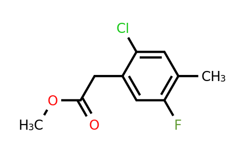 1807209-22-8 | Methyl 2-chloro-5-fluoro-4-methylphenylacetate