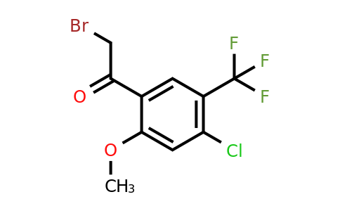 1807210-07-6 | 4'-Chloro-2'-methoxy-5'-(trifluoromethyl)phenacyl bromide