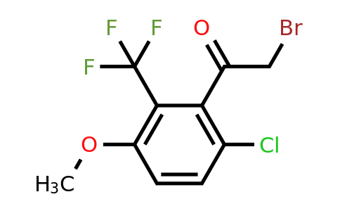 1807210-21-4 | 6'-Chloro-3'-methoxy-2'-(trifluoromethyl)phenacyl bromide