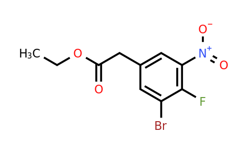 1807210-71-4 | Ethyl 3-bromo-4-fluoro-5-nitrophenylacetate