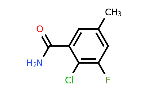1807210-90-7 | 2-Chloro-3-fluoro-5-methylbenzamide