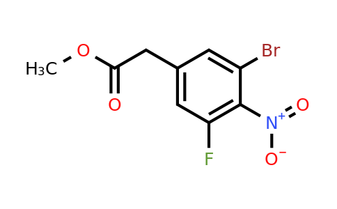1807211-04-6 | Methyl 3-bromo-5-fluoro-4-nitrophenylacetate