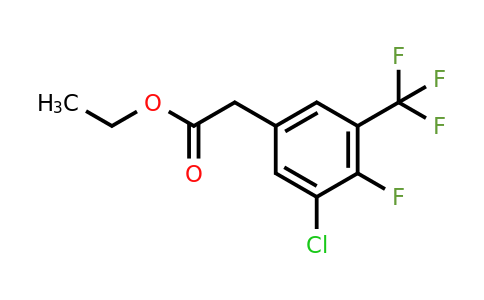 1807211-81-9 | Ethyl 3-chloro-4-fluoro-5-(trifluoromethyl)phenylacetate
