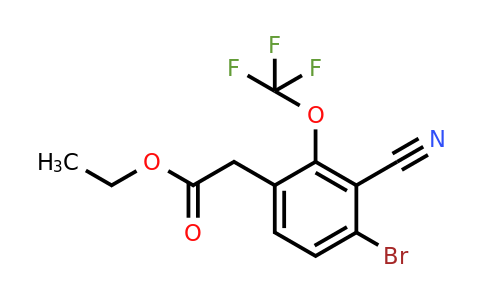 Ethyl 4-bromo-3-cyano-2-(trifluoromethoxy)phenylacetate