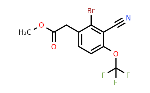 1807212-32-3 | Methyl 2-bromo-3-cyano-4-(trifluoromethoxy)phenylacetate