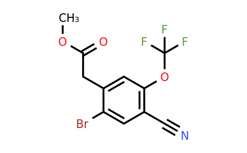 1807212-38-9 | Methyl 2-bromo-4-cyano-5-(trifluoromethoxy)phenylacetate