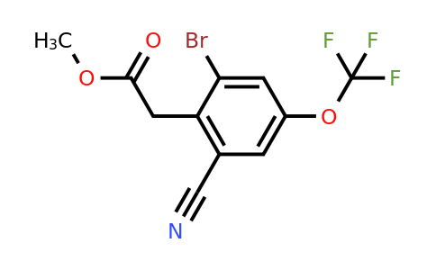1807212-48-1 | Methyl 2-bromo-6-cyano-4-(trifluoromethoxy)phenylacetate