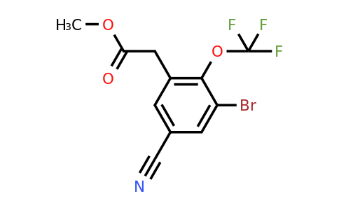 1807212-56-1 | Methyl 3-bromo-5-cyano-2-(trifluoromethoxy)phenylacetate